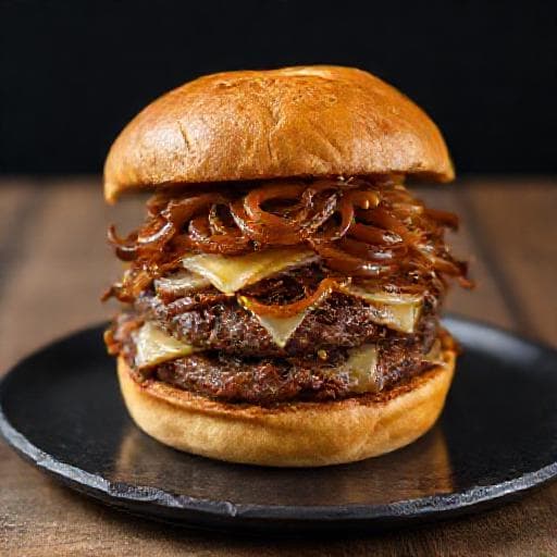 Smashburgare med Karamelliserad Lök