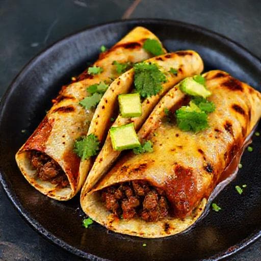 Grillade Nötkötts-Enchiladas med Chipotle