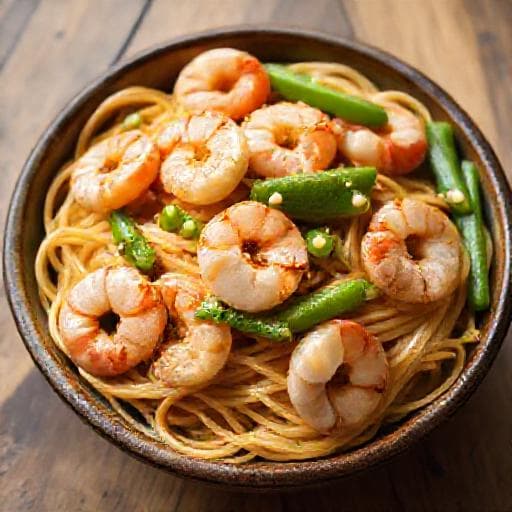 Snabb Räk Lo Mein