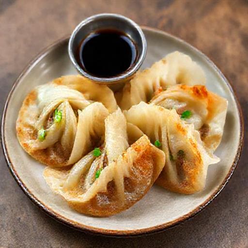 Klassiska Kinesiska Fläsk- och Kinakålsdumplings