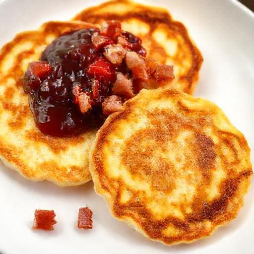 Snabb Potatisbullar med Bacon och Lingon
