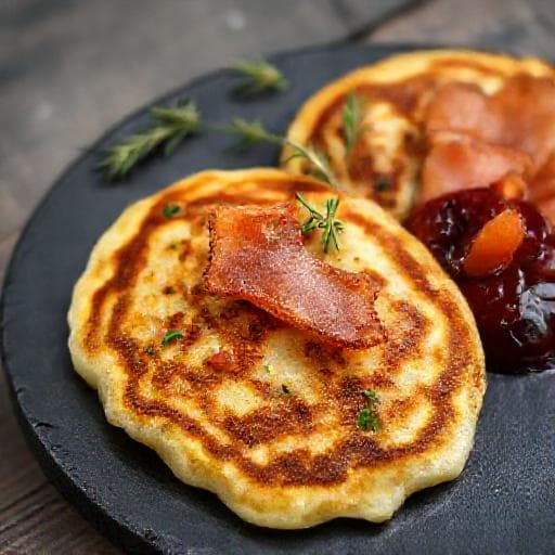 Potatisbullar med Bacon, Äpple och Timjan