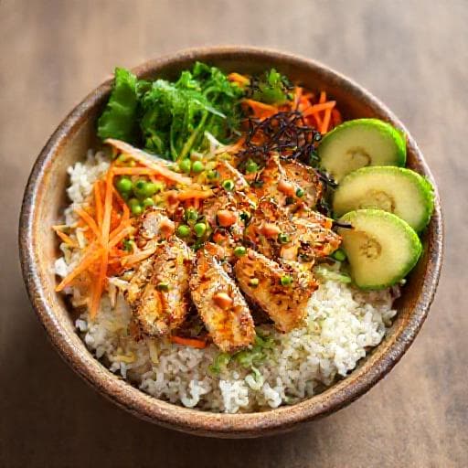 Klassisk Poké Bowl med Kyckling