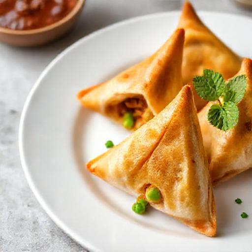 Snabbvariant av Indiska Samosas (med färdig smördeg)