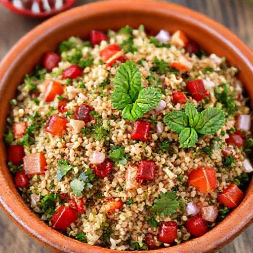 Tabbouleh med Quinoa och Granatäpple