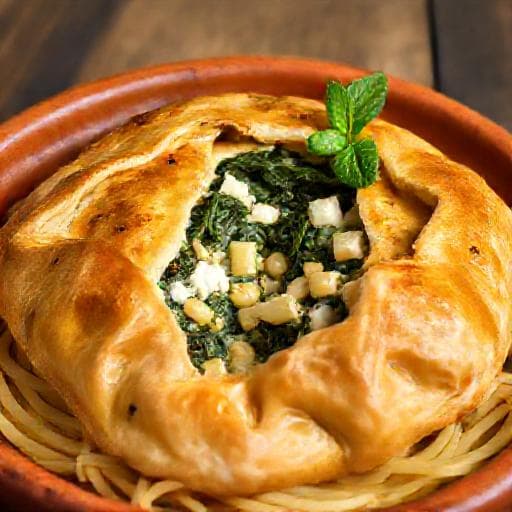 Spanakopita med Kritharaki (Orzo)