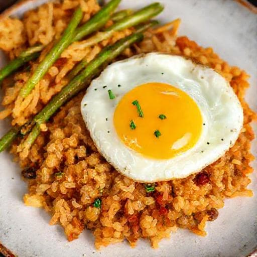 Pölsa med Stekt Ägg och Rotfruktsrösti