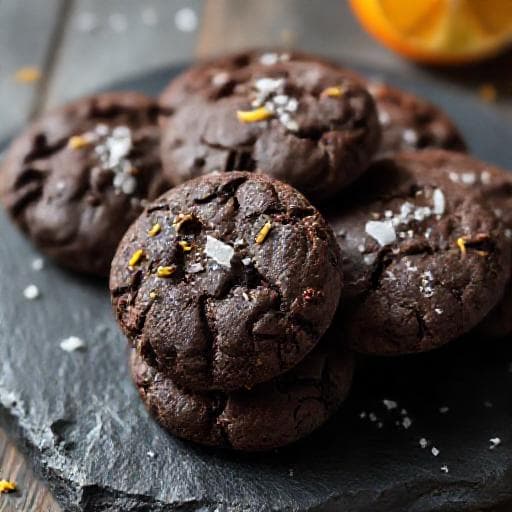 Chokladsnittar med Havssalt och Apelsin