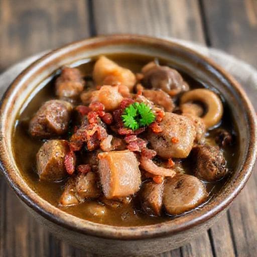 Klassisk Levergryta med Bacon