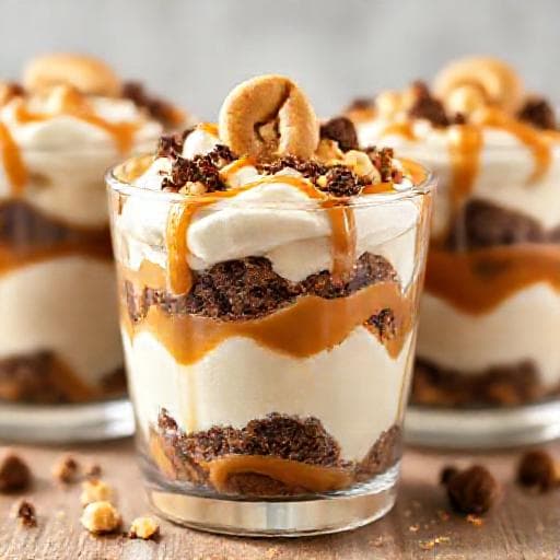 Snabb Snickerstårta i Glas