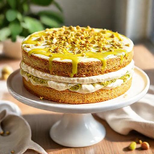 Snabb Pistagetårta med Mascarpone