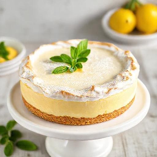 Klassisk Citron- och Mascarponetårta
