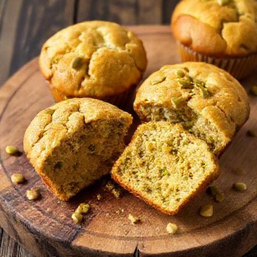 Snabb Pistagemuffins