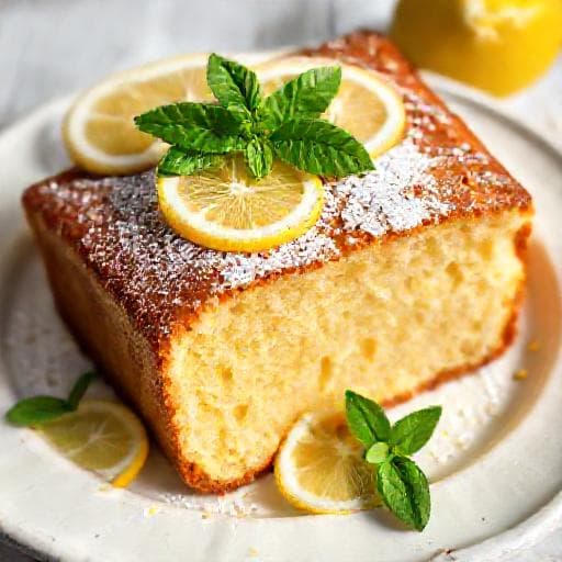 Klassisk Yoghurt- och Citronkaka