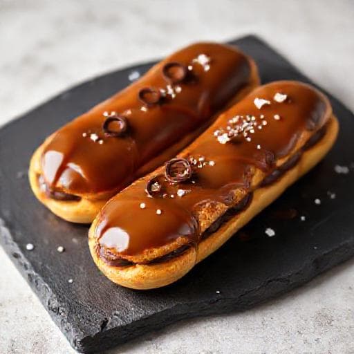 Choklad éclairs med Kaffe & Karamell
