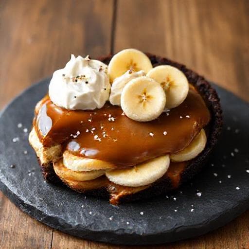 Banoffeepaj med Kaffekola och Havssalt