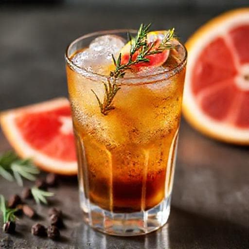 Espresso Tonic med Rosmarin och Grapefrukt