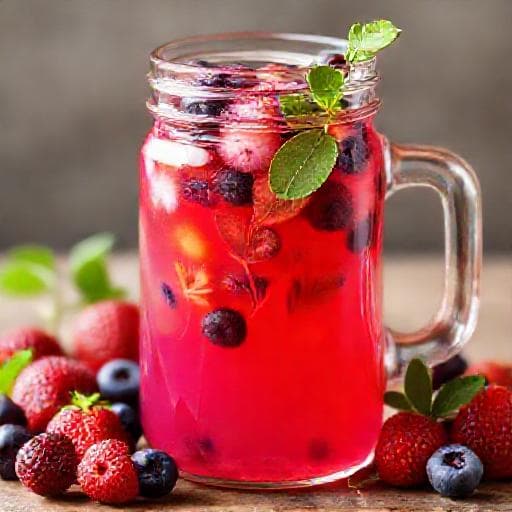 Kombucha med Bär och Citronmeliss