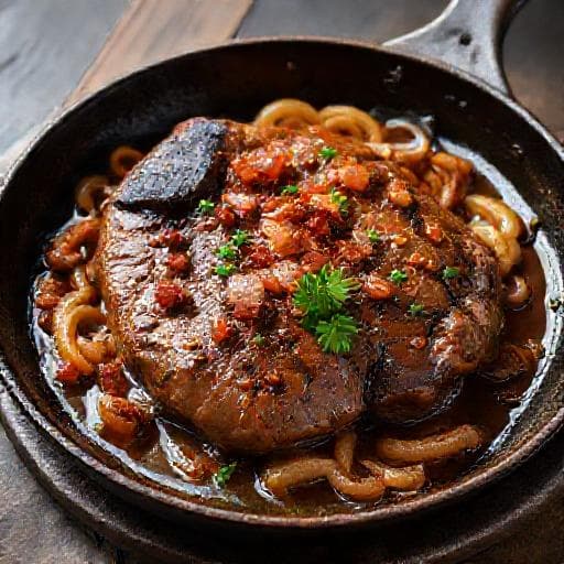 Kalvlever Anglais med Bacon och Lök