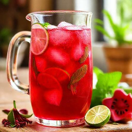 Klassisk Alkoholfri Hibiskusdrink (Agua de Jamaica)