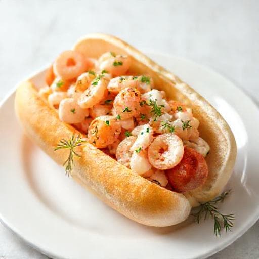 Klassisk Varmkorv med Räksallad