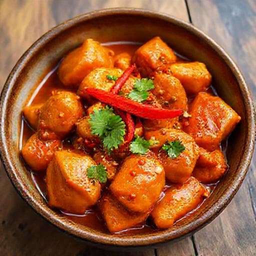 Apelsinkyckling med Ingefära och Chili