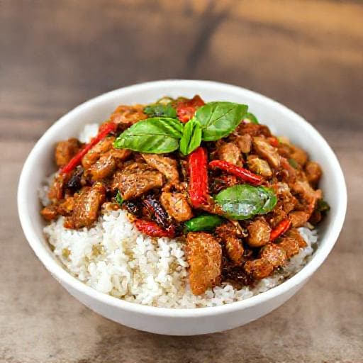Pad Krapow Gai (Klassisk Thailändsk Basilikakyckling)