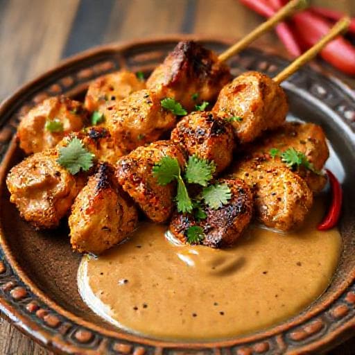 Klassisk Kycklingsatay
