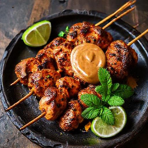 Kycklingsatay med Tamarind och Kokos
