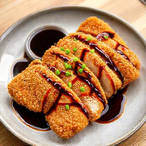 Snabb Kyckling Katsu med Tonkatsu-sås