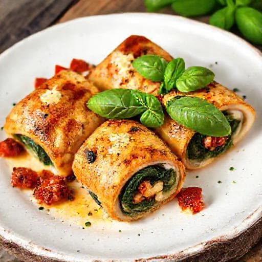 Kreativ Twist: Kycklingrullader med Spenat, Soltorkad Tomat och Mozzarella
