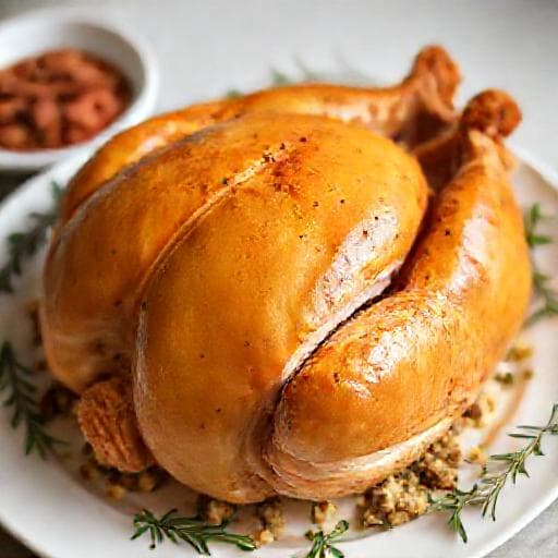 Snabb Helstekt Kalkon med Enkel Stuffing