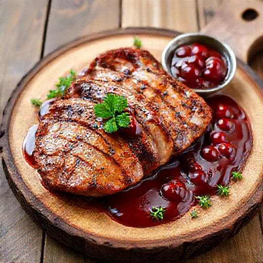 Snabb Ankbröst med Körsbärssås