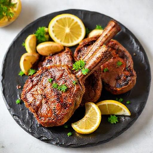 Snabb Lammrack med Citron och Vitlök