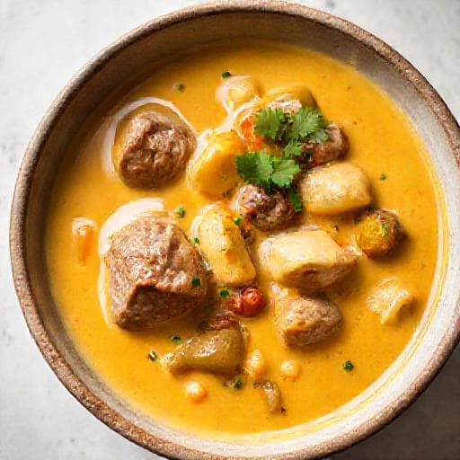 Snabb Lammcurry med Kokosmjölk