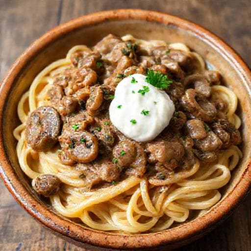 Klassisk Biff Stroganoff
