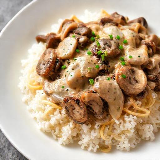 Snabb Biff Stroganoff