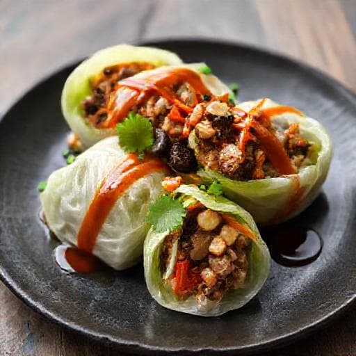 Koreansk Kålpudding med Kimchi och Svamp (Kreativ Twist)