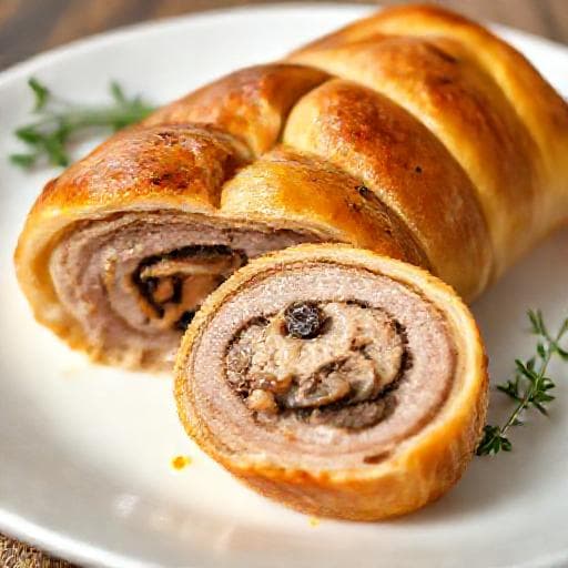 Snabb Fläskfilé Wellington med Svampkräm