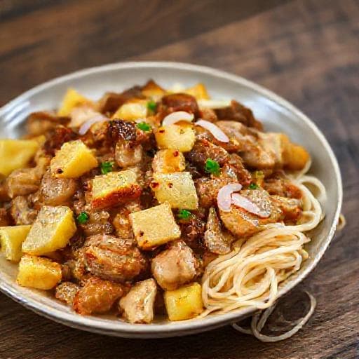Snabb Fläsk med Ananas