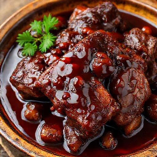 Klassiska Spareribs med Plommonsås