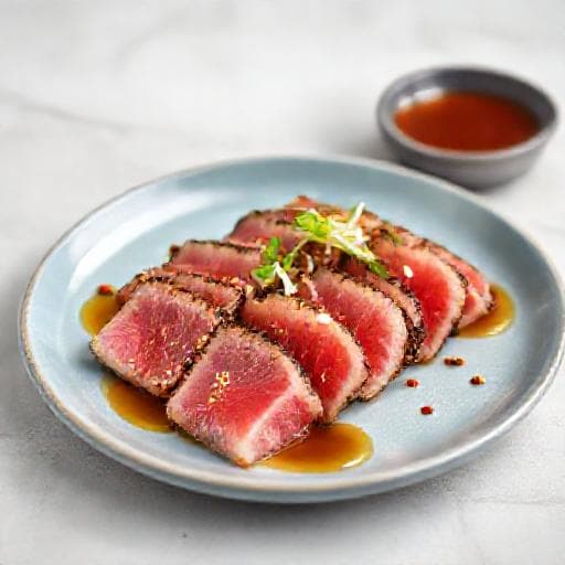 Snabb Tonfisk Tataki med Ponzu