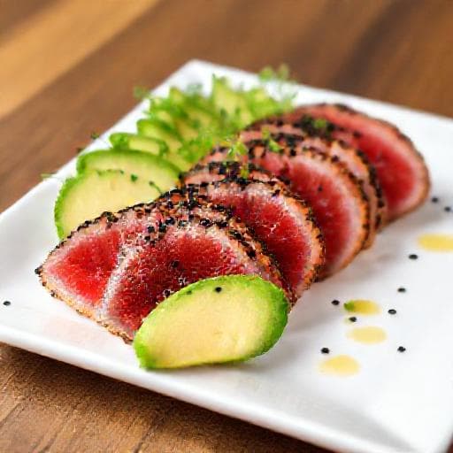 Tonfisk Tataki med Yuzu och Avokado