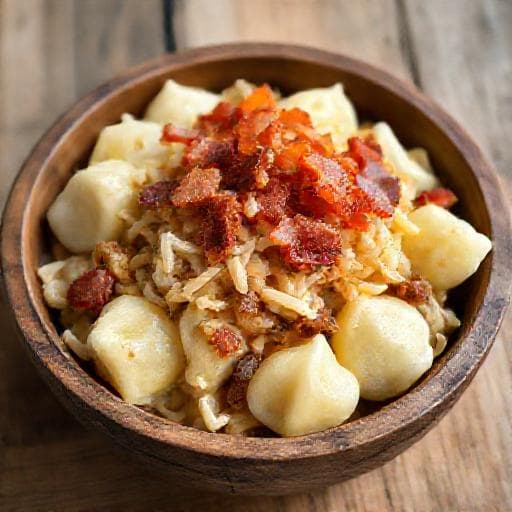 Bryndzové halušky s kyslou kapustou