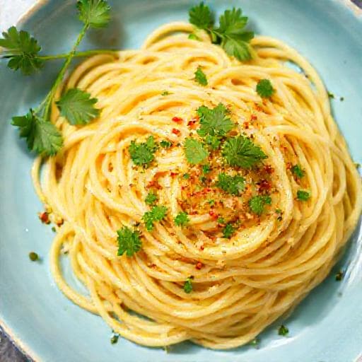 Špagety Aglio e Olio s Citrónom a Petržlenom