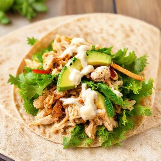 Rýchla tortilla s kuracím mäsom a avokádom