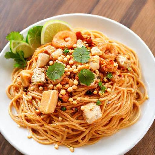 Tradičný Pad Thai s kuracím mäsom
