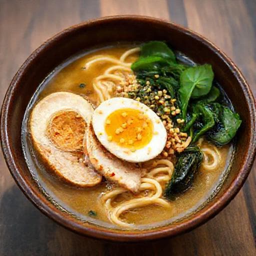 Kurací Ramen s Miso a Zázvorom