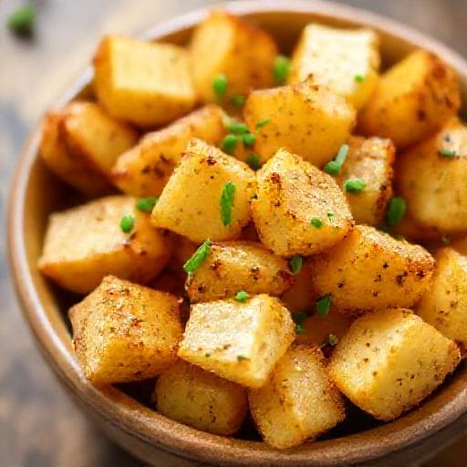 Rýchle zemiaky z teplovzdušnej fritézy s cesnakom