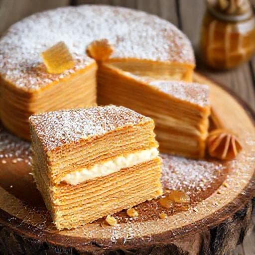 Tradičná medová torta Marlenka